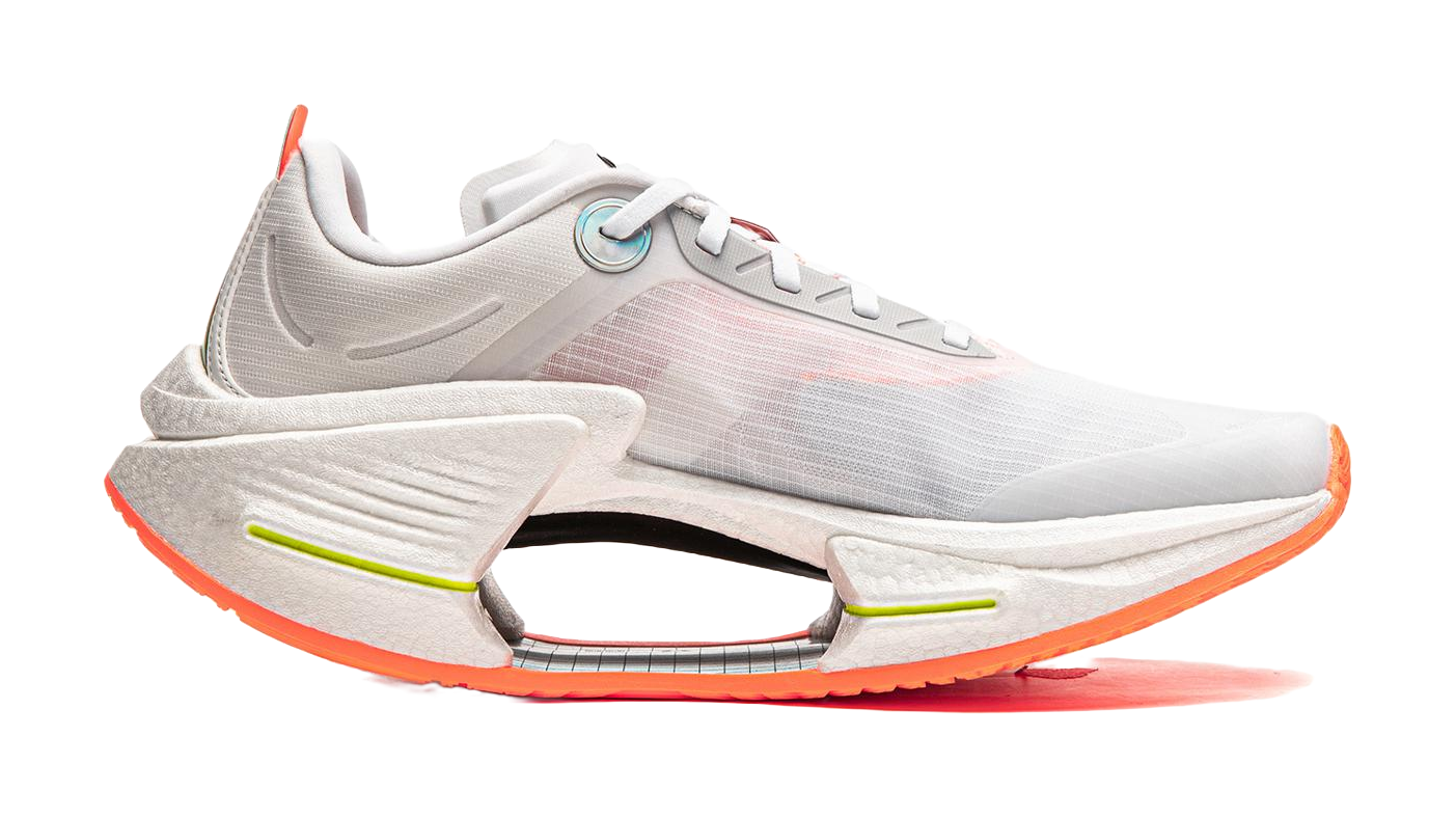 Li Ning Shadow 3 Essential Cushioning Support Rebound Low top Casual Running Shoes Mens Standard White  VJsneaker