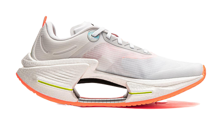 Li Ning Shadow 3 Essential Cushioning Support Rebound Low top Casual Running Shoes Mens Standard White  VJsneaker