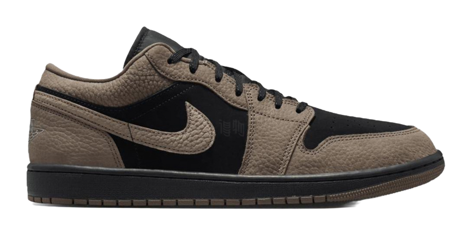 Jordan Air Jordan 1 Low top Vintage Basketball Shoes Unisex Brown Black  vjsneaker.com