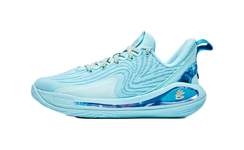 Under Armour Curry 12 Anti Slip Wear Resistant Low Top Childrens Basketball Shoes Blue Unisex  VJSNEAKER