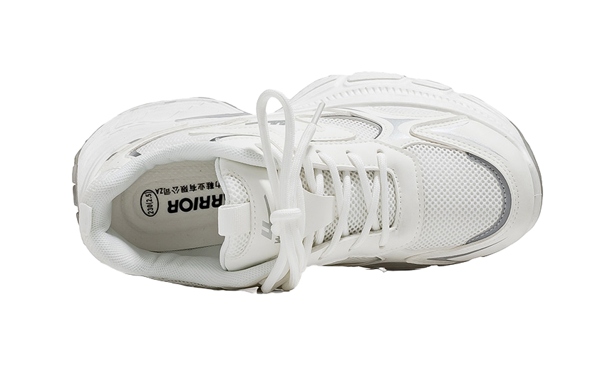 Warrior Low top Chunky Sneakers Women's Silver 