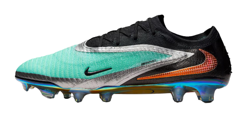 Nike FG Firm Ground Abrasion Resistant Soccer Shoes Unisex Chrome Black  vjsneaker.com