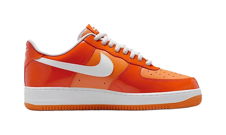 Nike Air Force 1 Low 07 Orange White Patent  vjsneaker.com