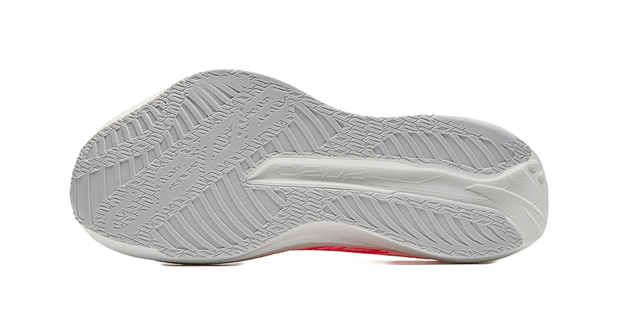 Women's low-top running shoes outsole, light gray tread pattern