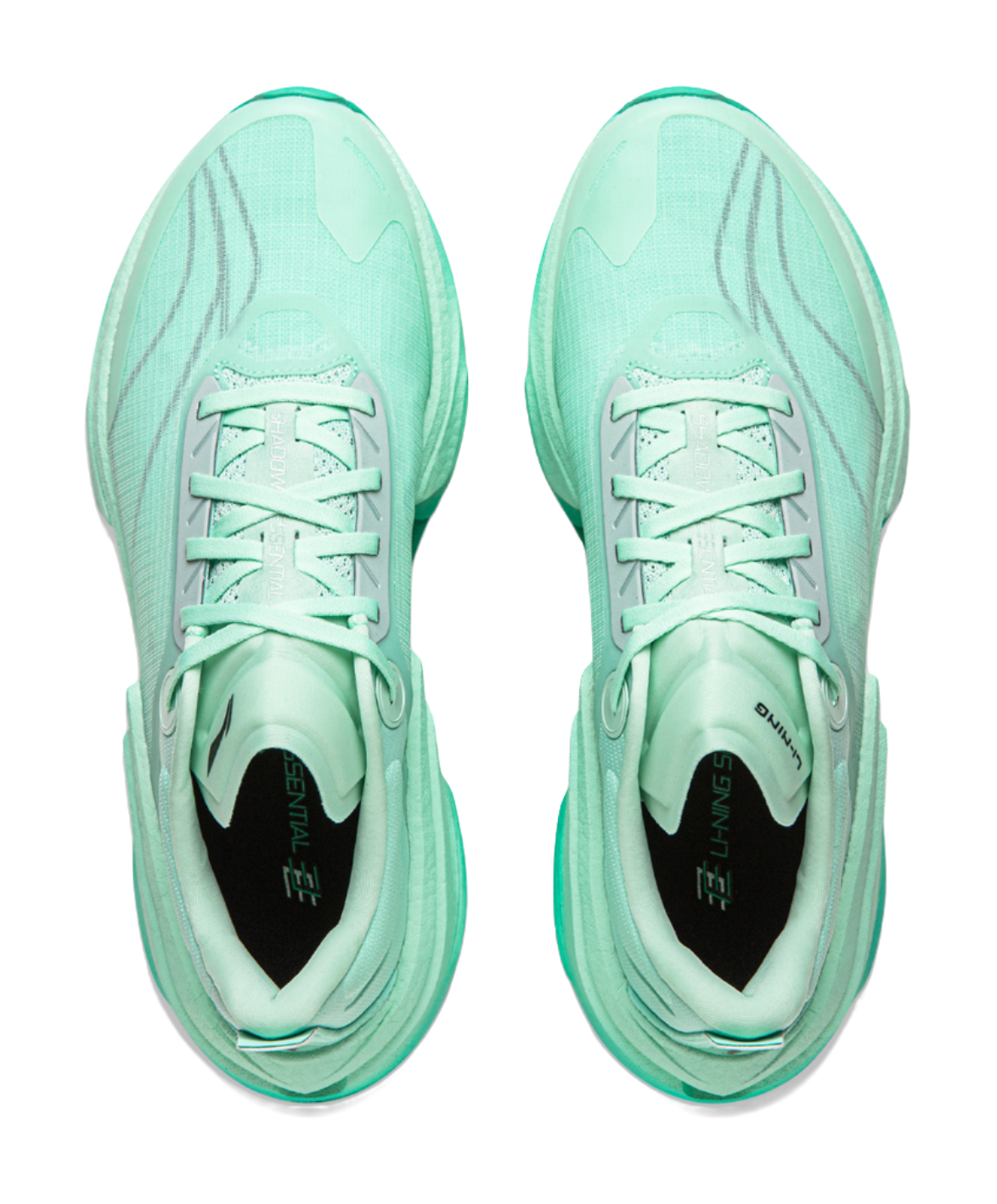 LiNing Shadow 3 ESSENTIAL Cushioning Breathable Support Lightweight Rebound Low top Running Shoes Mens Aqua Green  VJsneaker