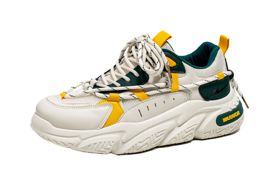 Warrior Warrior Anti-Slip Wear-Resistant Breathable Lightweight Height Increasing Warm Low-Top Chunky Sneakers Unisex 