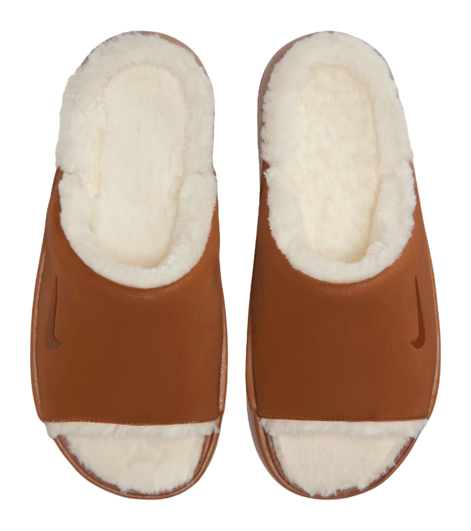 Nike Calm Slide Slippers Womens Brown White  vjsneaker.com