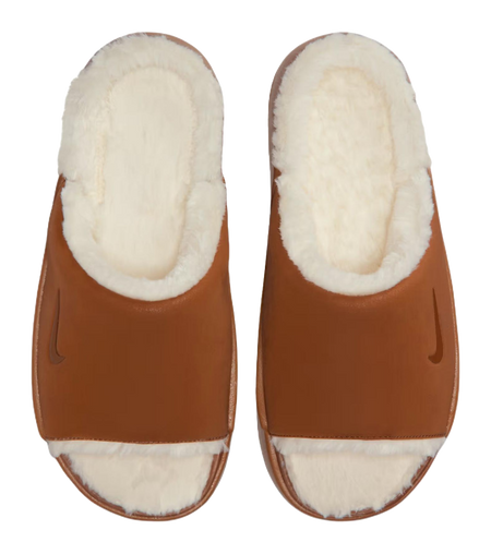 Nike Calm Slide Slippers Womens Brown White  vjsneaker.com