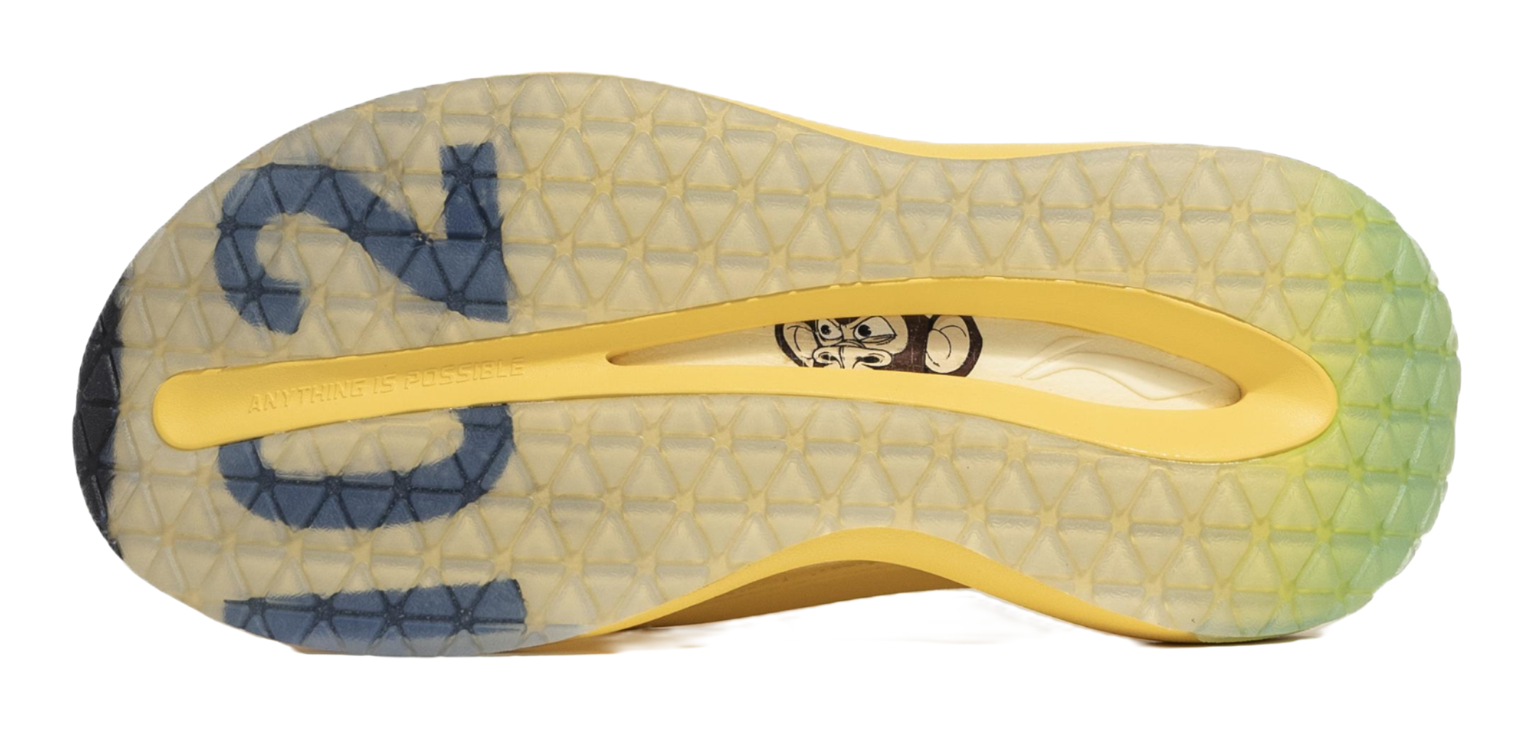 Li Ning Quiet Abrasion Resistant Slide Slippers Mens Custard Bored Monkey Special Version, Bored Banana Buddy  vjsneaker.com