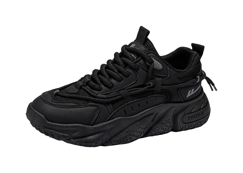 Warrior Warrior Anti-Slip Wear-Resistant Breathable Lightweight Height Increasing Warm Low-Top Chunky Sneakers Unisex 