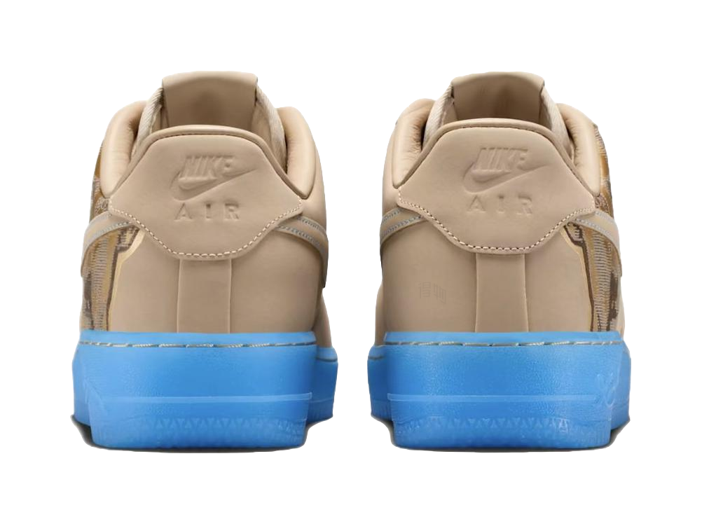 Nike Air Force 1 Low top Skateboard Shoes Unisex Brown Blue  vjsneaker.com