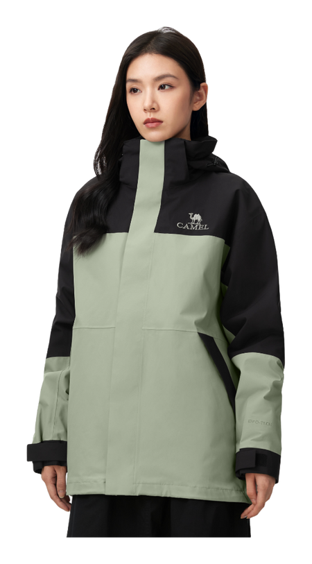 CAMEL Hiking Outdoor Adventure Waterproof, Windproof, Breathable, Abrasion Resistant, Thermal Windbreaker Jacket Unisex  vjsneaker.com