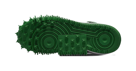 Nike X Off White Air Force 1 Mid Sp Leather Pine Green  vjsneaker.com