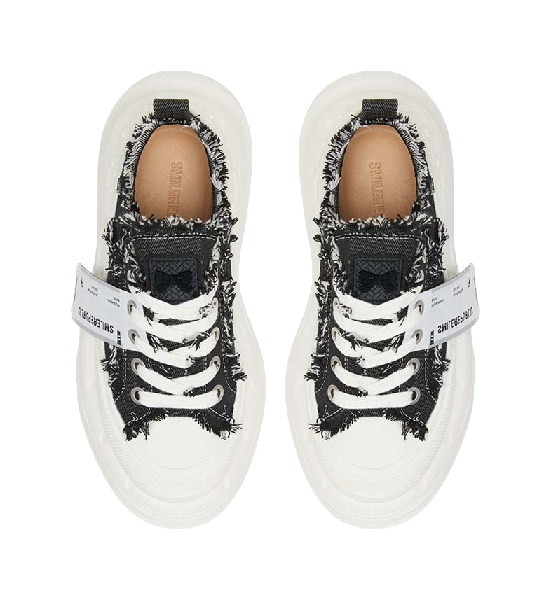 SMILEREPUBLIC Anti Slip And Wear Resistant Height Increasing Low Top Chunky Sneakers Unisex 