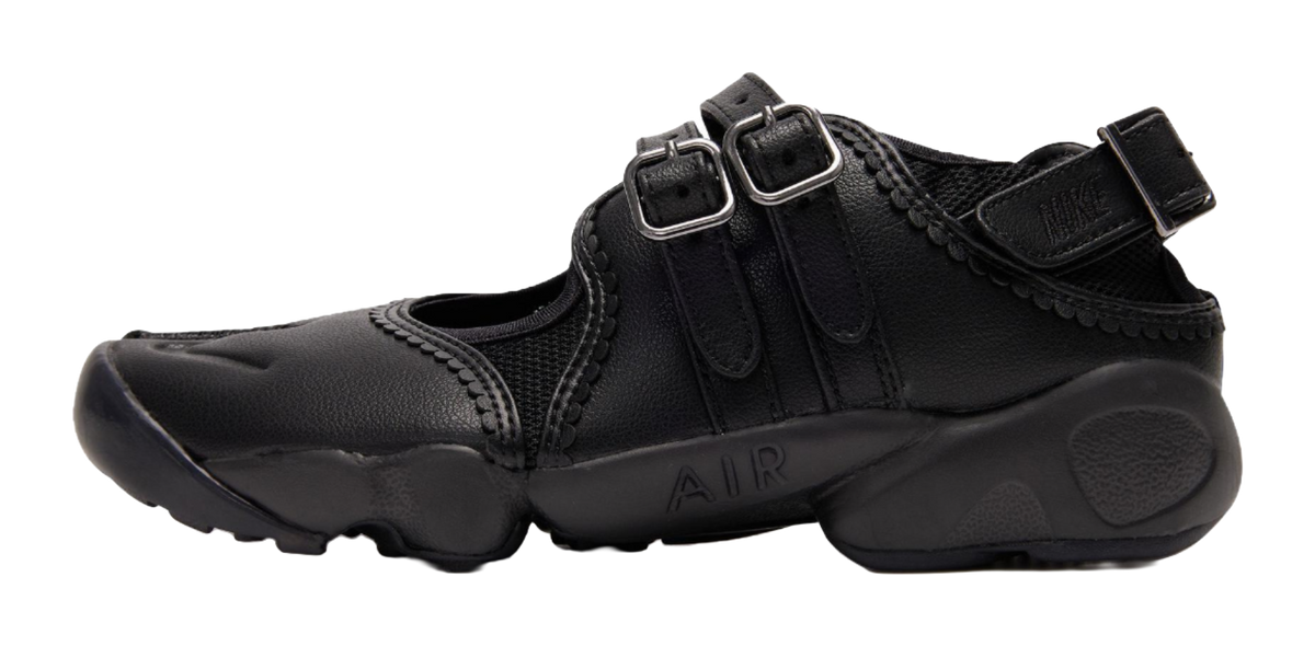 Nike Air Rift Triple Black Buckle Strap Womens  VJSNEAKER