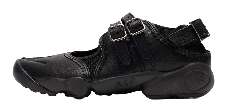 Nike Air Rift Triple Black Buckle Strap Womens  VJSNEAKER