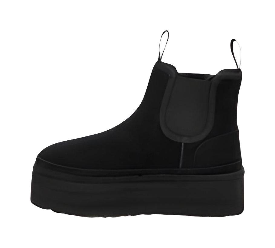 UGG Neumel Platform Chelsea Boot Black Womens  VJSNEAKER
