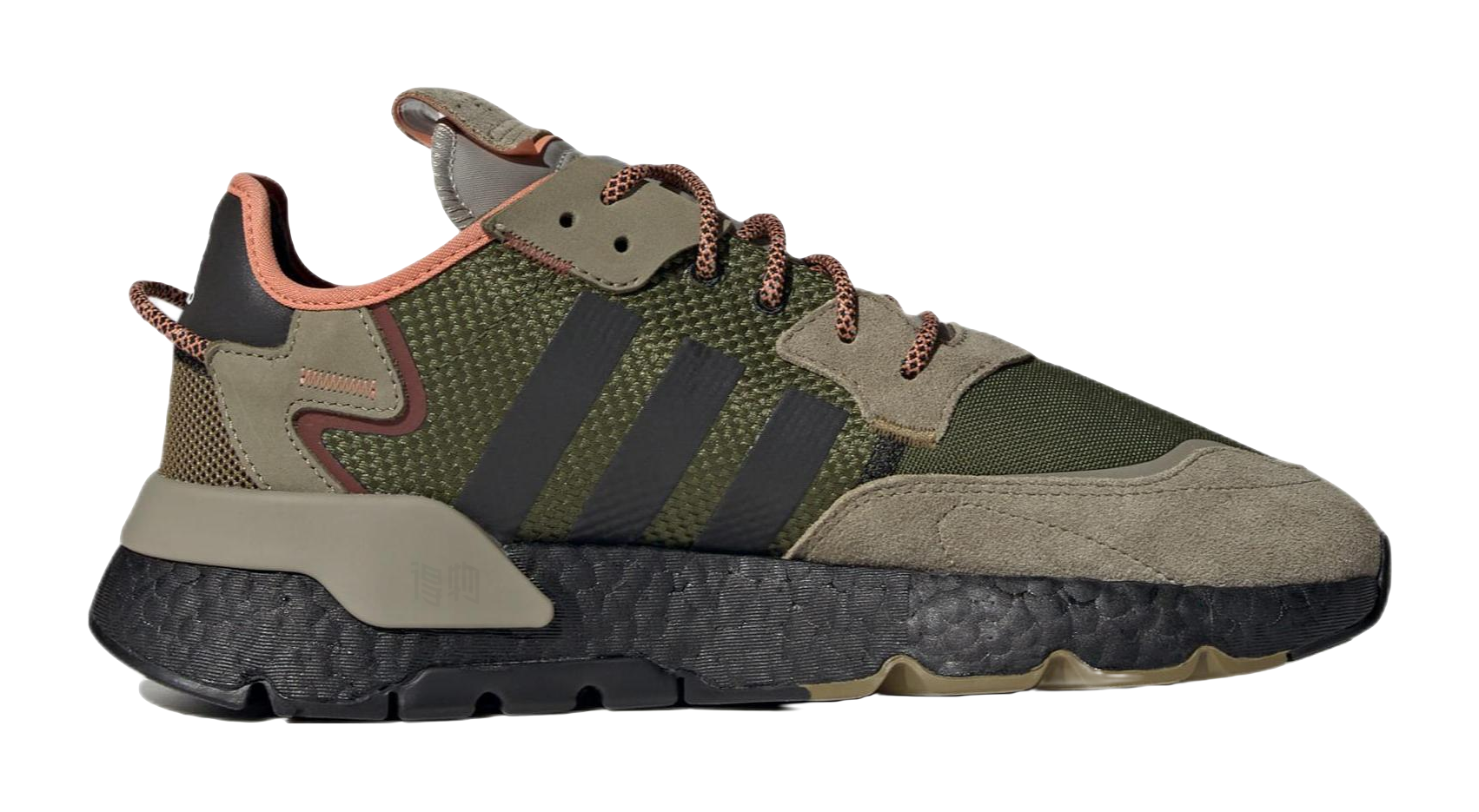 Adidas Nite Jogger Brown Dark Green  vjsneaker.com