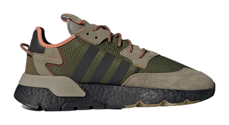 Adidas Nite Jogger Brown Dark Green  vjsneaker.com