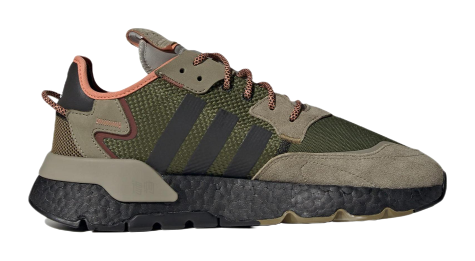 Adidas Nite Jogger Brown Dark Green  vjsneaker.com