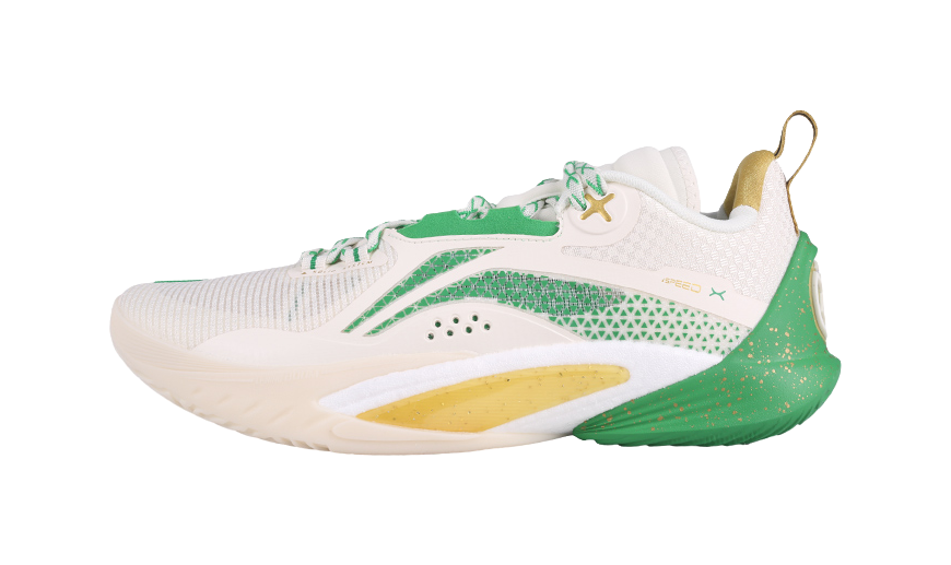 LiNing Speed 10 Cushioning, Slip Resistant, Abrasion Resistant, Breathable Low Top Basketball Shoes Mens Green  VJSNEAKER