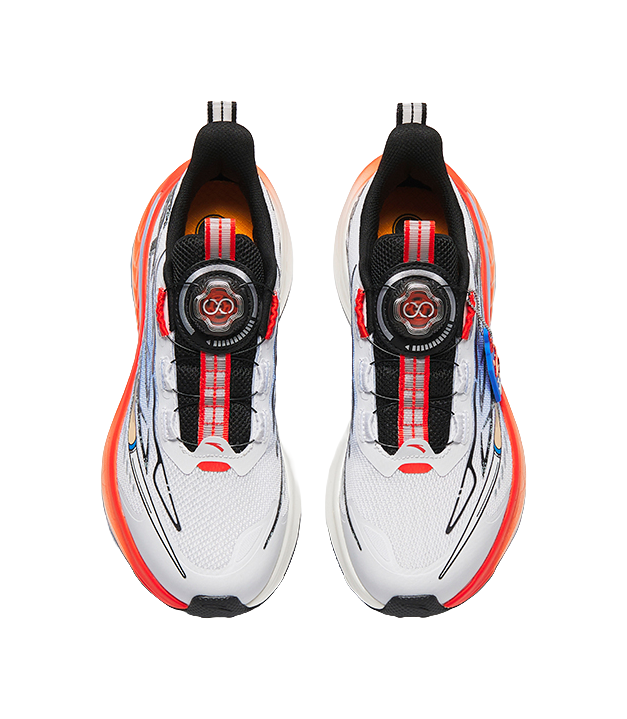 Antakids Lurid Wave Rebound Breathable Lightweight Cushioning Low Top Kids' Running Shoes 