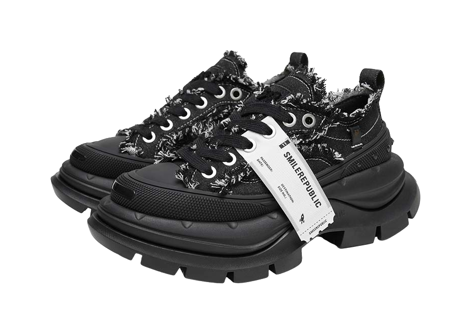 SMILEREPUBLIC Anti Slip And Wear Resistant Height Increasing Low Top Chunky Sneakers Unisex 