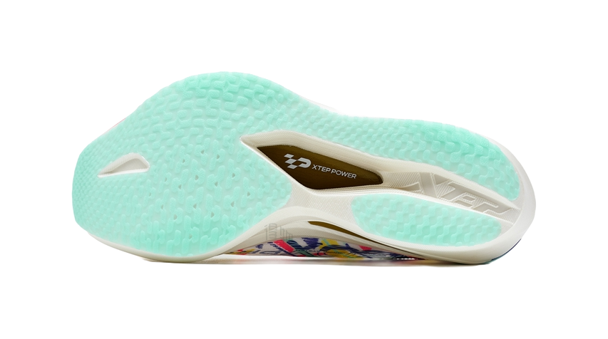XTEP 160X 7.0 PRO "Tidal Flow" 974119110068-1 - Marathon Racing Shoe Unisex White Blue Pink