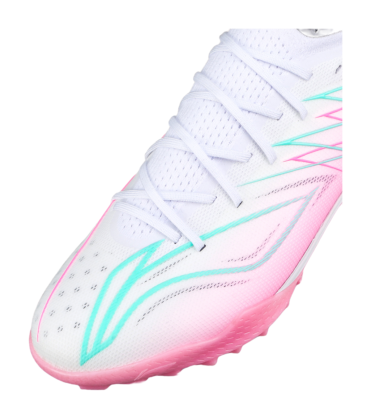 Li-Ning Jiying "Shadow" YSTW009-4 - TF Turf Soccer Shoe Unisex White Pink Blue