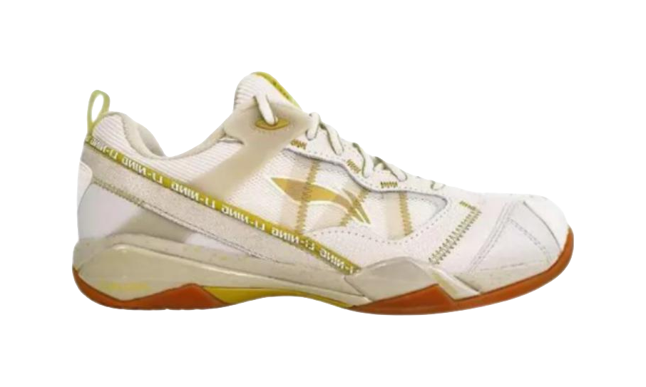 Li-Ning Invincible ACE "White Gold" AYAR015-4 - Badminton Shoe Unisex White