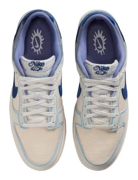 Nike Dunk Low top Skateboard Shoes Unisex White Blue  vjsneaker.com