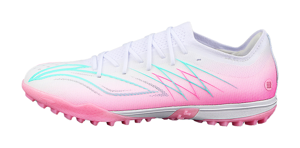Li-Ning Jiying "Shadow" YSTW009-4 - TF Turf Soccer Shoe Unisex White Pink Blue