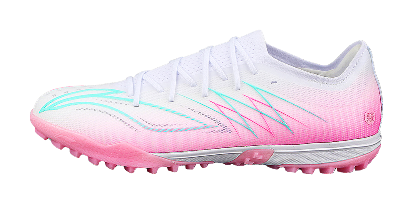 Li-Ning Jiying "Shadow" YSTW009-4 - TF Turf Soccer Shoe Unisex White Pink Blue