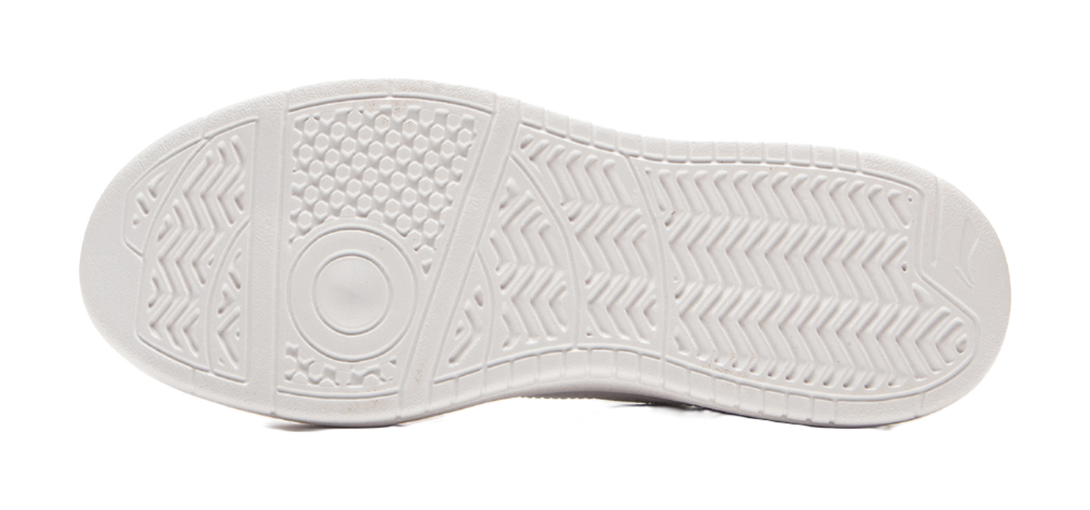 LiNing Yuanbao Pure Anti-Slip And Wear-Resistant Lightweight Low-Top Skateboard Shoes Women's White Blue 