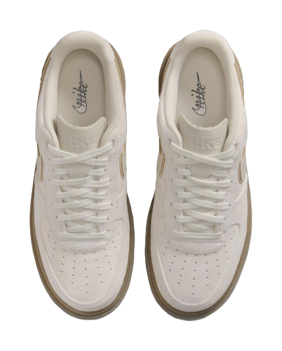 Nike Air Force 1 Low Luxe Light Orewood Brown Gum  vjsneaker.com