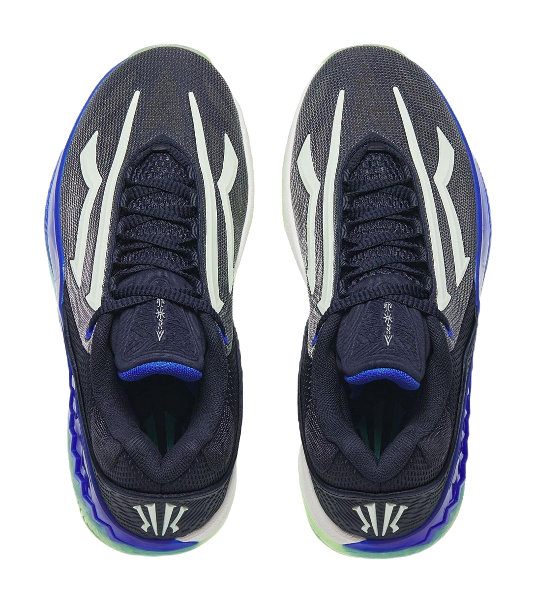 Anta KAI SPEED 2 Shock Absorbers Slip Resistant Abrasion Resistant Low top Basketball Shoes Mens Black Blue  VJSNEAKER