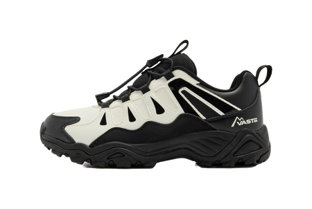 Jordan Synthetic Leather Fabric Journey All Terrain Suburban Hiking Non slip, Wear resistant, Waterproof Low cut Outdoor Shoes Black/Ivory White Children's Edition  VJSNEAKER