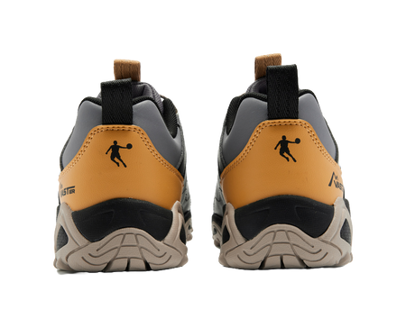 Jordan Journey Comfortable, Versatile, Simple, Anti slip, Wear resistant, Waterproof, Low cut Outdoor Shoes, Deep Brown Grey/Black, Children's Edition  VJSNEAKER