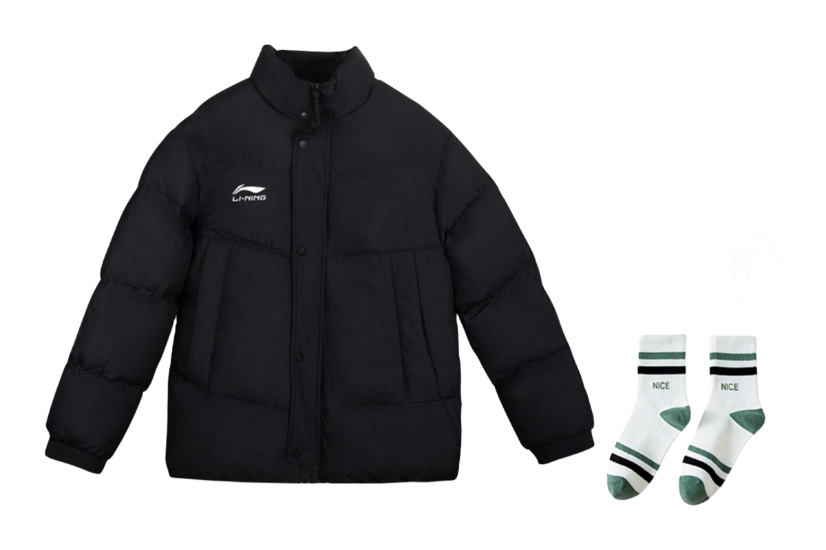 LiNing Puffer Jacket Mens Black  VJSNEAKER