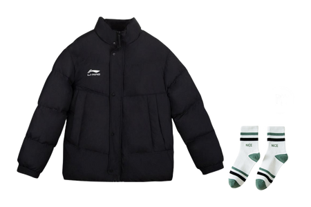 LiNing Puffer Jacket Mens Black  VJSNEAKER