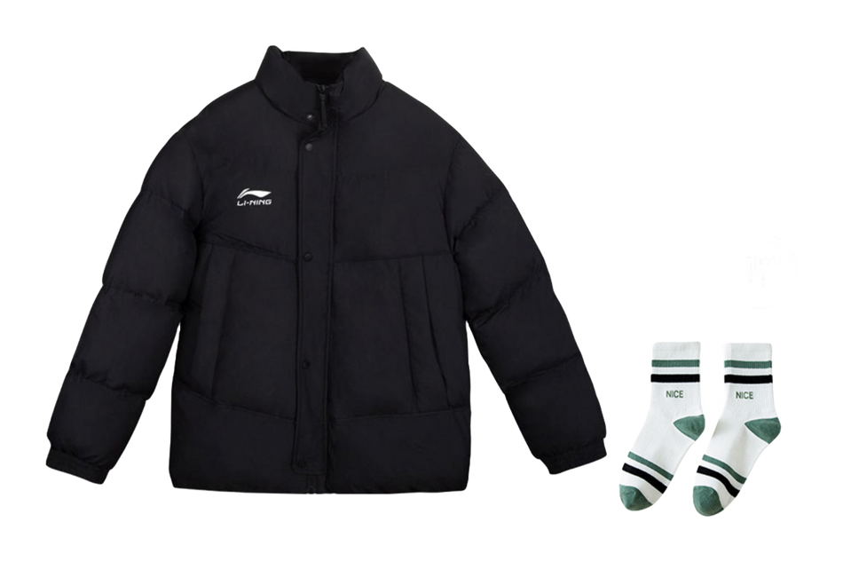 LiNing Puffer Jacket Mens Black  VJSNEAKER