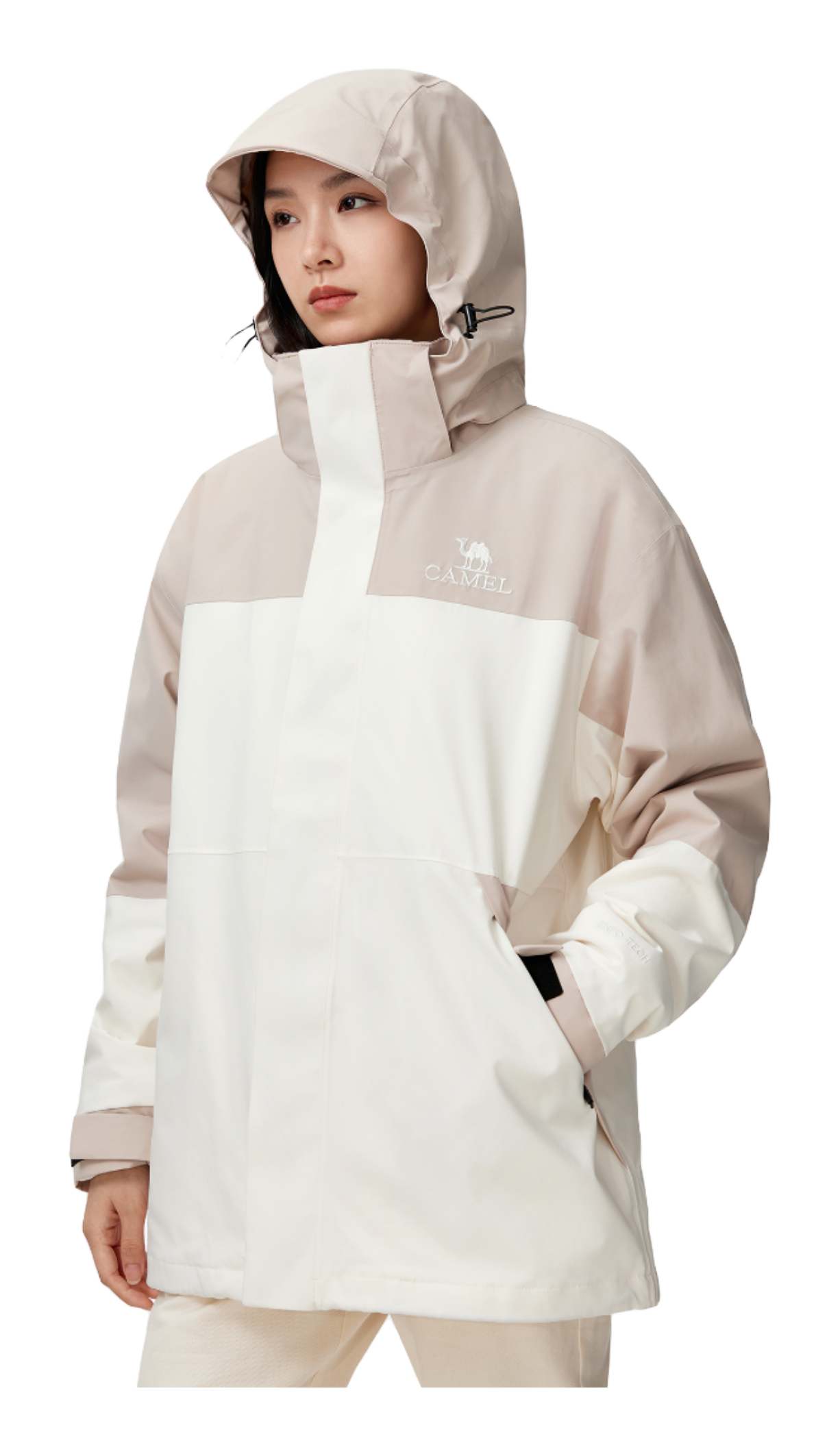 CAMEL Hiking Outdoor Adventure Waterproof, Windproof, Breathable, Abrasion Resistant, Thermal Windbreaker Jacket Unisex  vjsneaker.com