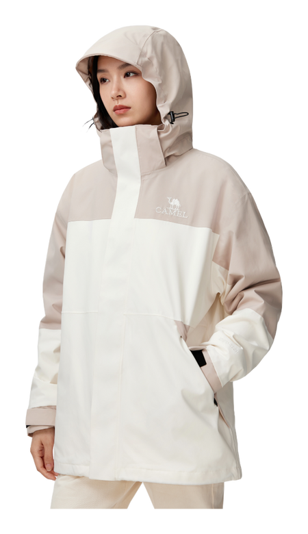 CAMEL Hiking Outdoor Adventure Waterproof, Windproof, Breathable, Abrasion Resistant, Thermal Windbreaker Jacket Unisex  vjsneaker.com