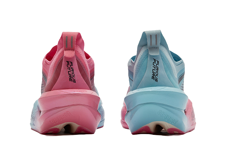 361° Feidiao Future 2.0 Shock Absorbers Slip Resistant Breathable Low Top Casual Running Shoes Unisex Blue Pink 