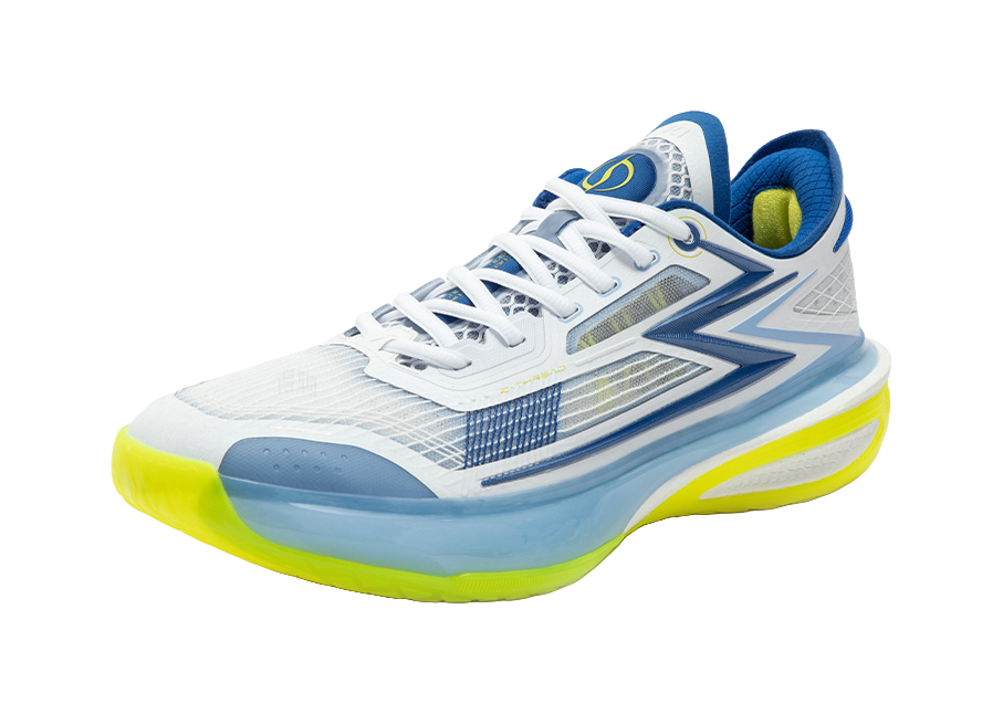 361° Speed BB Basketball Shoes Mens Low top 361 Degrees White/Numbers Blue  vjsneaker.com