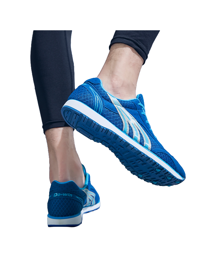 DO WIN Durable Breathable Low Top Running Shoes Unisex Blue 