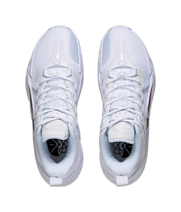 Li Ning Son Of Flash Comfortable And Trendy Abrasion Resistant Breathable Low top Basketball Shoes Mens White  vjsneaker.com