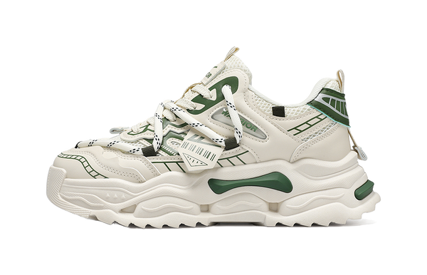 Warrior Abrasion Resistant Breathable Height Increasing Low top Chunky Sneakers Men's 