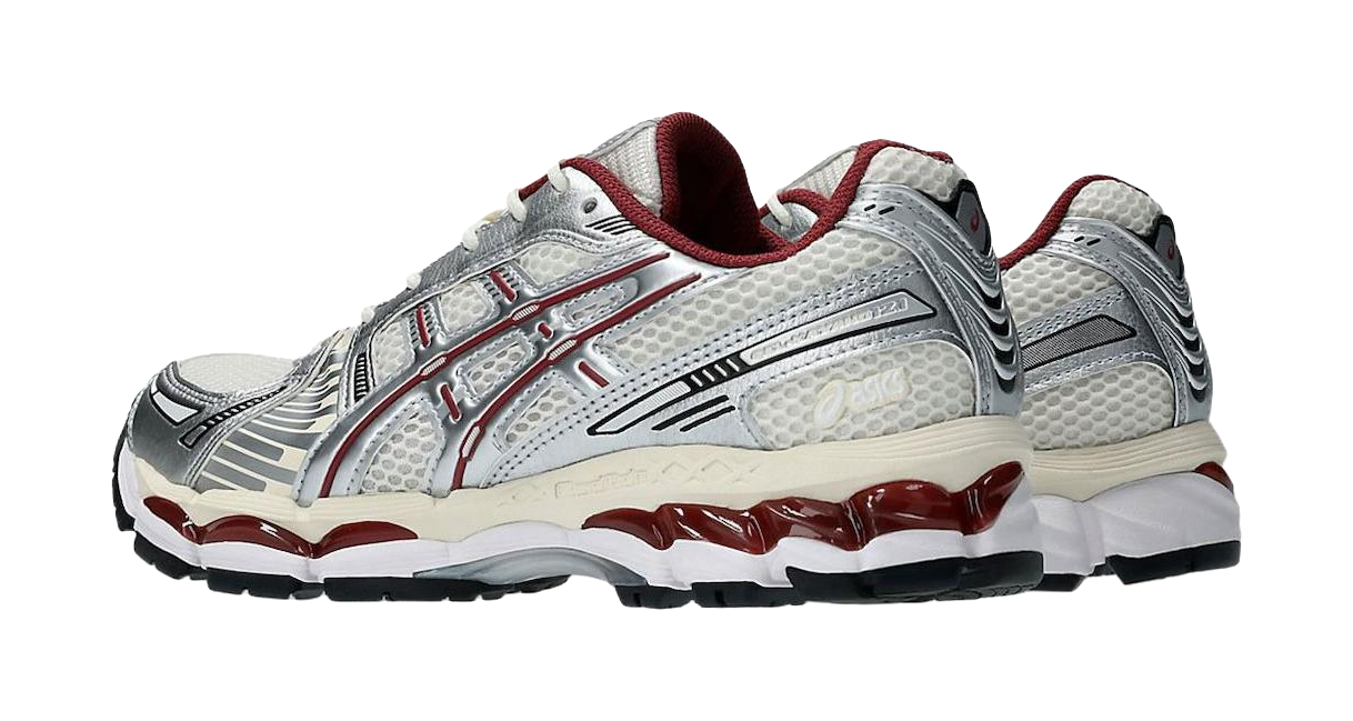 ASICS GEL Kayano 12.1 Abrasion Resistant Low top Casual Running Shoes Unisex Beige Silver  vjsneaker.com
