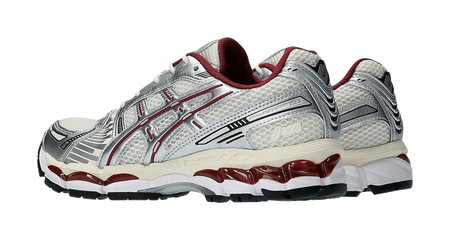 ASICS GEL Kayano 12.1 Abrasion Resistant Low top Casual Running Shoes Unisex Beige Silver  vjsneaker.com